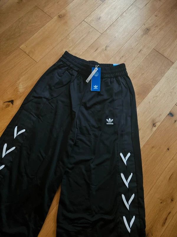 Women's Adidas Originals wide leg tracksuit bottoms